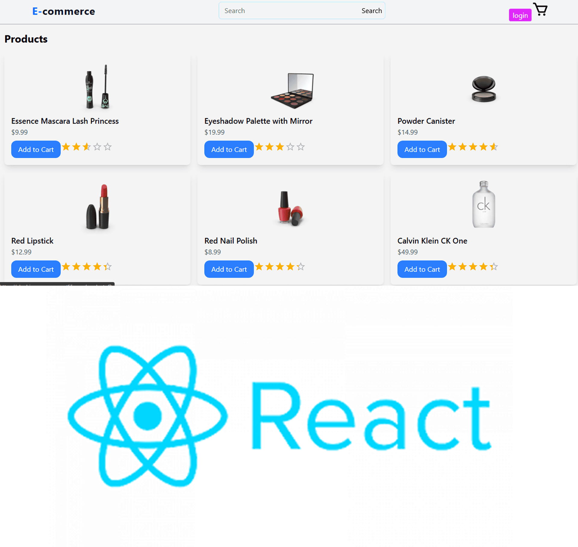 E-commerce Website project preview